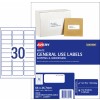 General Use Labels 938211 Content: 3000 Labels / 100 Sheets