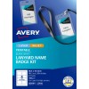 Avery Lanyard Name Badge Kit 959105
