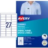 Fabric Name Badge Labels 959170 Content: 405 Labels / 15 Sheets
