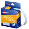 White Rectangle Dispenser Stickers 937210