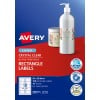 Crystal Clear Rectangle Labels 980019