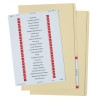 Buff Manilla Folder with Labels 88300