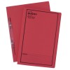 Red Spiral Spring Action File with Black Print 88544