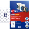 Matt Round Labels 980009 Content: 120 Labels / 10 Sheets