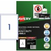 White Heavy Duty Labels 936067 Content: 10 Labels / 10 Sheets