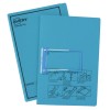 Blue Tubeclip File with Black Print 88422