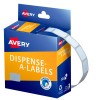 White Rectangle Dispenser Stickers 937303