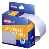 White Rectangle Dispenser Stickers 937223
