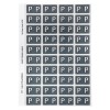 P Side Tab Colour Coding Labels 44516