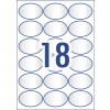 Crystal Clear Oval Multi-purpose Labels 959165 63.5 x 42.3 mm