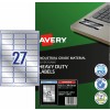 Silver Heavy Duty Labels 959202 Content: 540 Labels / 20 Sheets