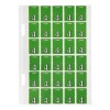 4 Top Tab Colour Coding Labels 44204
