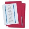 Red Manilla Folder with Labels 88312