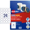 Matt Round Labels 910007 Content: 192 Labels / 8 Sheets