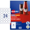 Glossy Round Labels 980052 Content: 240 Labels / 10 Sheets