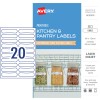 Kitchen & Pantry Labels AE9009 Content: 80 Labels / 4 Sheets