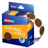 Brown Dispenser Dot Stickers 937245