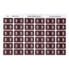 9 Side Tab Colour Coding Labels 43349