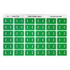 4 Side Tab Colour Coding Labels 43344