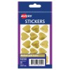 Gold Heart Stickers 932355