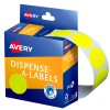 Fluoro Yellow Dispenser Dot Stickers 937295