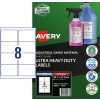 Ultra-Resistant Chemical Grade Labels 959243 Content: 80 Labels / 10 Sheets