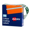 25 Side Tab Colour Coding Roll Labels 43275