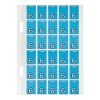 6 Top Tab Colour Coding Labels 44206