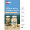 Organisation & Storage Labels AE9004