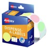 Assorted Pastel Colours Circle Dispenser Labels 937378