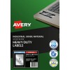 Silver Heavy Duty Labels 959204
