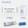badgepoint Polar® 20 Name Badge, Steel Coated Frame with Magnetic Fastener BP99009