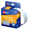White Rectangle Dispenser Stickers 937220