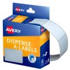 White Rectangle Dispenser Stickers 937222