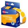 Fluoro Orange Dispenser Dot Stickers 937301