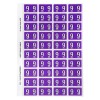 9 Side Tab Colour Coding Labels 44537