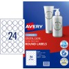 Crystal Clear Round Multi-purpose Labels 959164 Content: 240 Labels / 10 Sheets