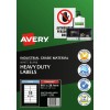 White Heavy Duty Labels 959063