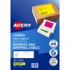 Fluoro Yellow High Visibility Shipping Labels 35942