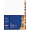 Pre-printed Dividers, Fluoro, A-Z Tabs 85743