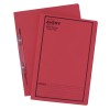 Red Spiral Spring Action File with Black Print 85104