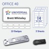 badgepoint Office 40 Name Badge, Steel Coated Frame with Extra Strong Magnetic Fastener BP99144