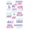 Merit Stickers 698004 Content: 52 Labels / 4 Sheets