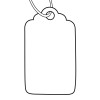 White Merchandise Tags, Size 21AH 993621