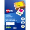 Fluoro Green High Visibility Shipping Labels 35932