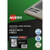 Silver Heavy Duty Labels 959201