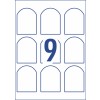 Textured Arched Labels 980003 57.2 x 77 mm