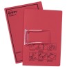 Red Tubeclip File with Black Print 88412