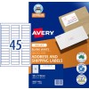 Quick Peel Address Labels with Sure Feed 936111 Content: 2250 Labels / 50 Sheets