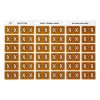 X Side Tab Colour Coding Labels 43324